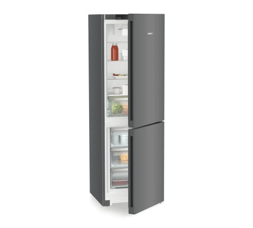 Холодильники LIEBHERR/ Pure, EasyFresh, МК NoFrost, 3 контейнера МК, в. 185,5 см, ш. 60 см, улучшенный класс ЭЭ, внутренние ручки,цвет Dark Grey