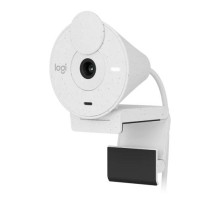 Веб-камера Logitech Webcam Brio 300, 1920x1080, Off-White, защитная шторка, USB-C, [960-001442]