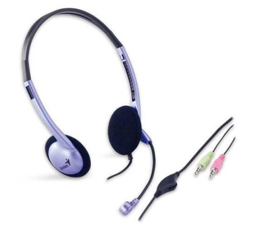 Гарнитура Genius HS-02B, 2х mini jack 3.5mm, регулятор громкости на проводе (Мятая упаковка) Гарнитура Genius HS-02B, 2х mini jack 3.5mm, регулятор громкости на проводе (Мятая упаковка)