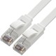 Greenconnect Патч-корд PROF плоский прямой 1.5m, UTP медь кат.6, белый, 30 AWG, ethernet high speed 10 Гбит/с, RJ45, T568B, GCR-51788