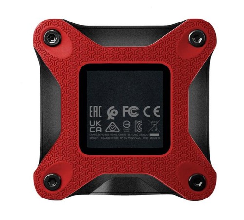 Внешний накопитель Внешний SSD 512GB USB 3.2 Gen 2 (USB 10Gbps) R550/W480MB/s 3D NAND COLOR BOX красный