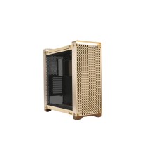 Корпус без блока питания/ Case InWin Dubili, Full-Tower, TG, 4x140mm, 2xUSB-A 3.2 + 1xUSB-C 3.2, E-ATX, ATX, mATX, mITX Champagne Gold
