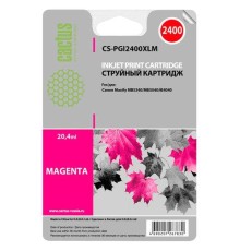 -/ Картридж струйный Cactus CS-PGI2400XLM пурпурный (20.4мл) для Canon MAXIFY iB4040/ МВ5040/ МВ5340