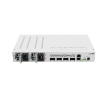 Коммутатор/ CRS504-4XQ-IN Cloud Router Switch with Quad-Core A9531 650 MHz CPU, 16 x 25G port 98DX4310 switch chip, 64 MB RAM, 4 x 100G QSFP28 ports, 1 x 100Mbit Eth port for management, RouterOS L5, desktop case