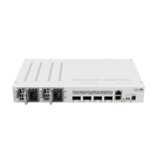 Коммутатор/ CRS504-4XQ-IN Cloud Router Switch with Quad-Core A9531 650 MHz CPU, 16 x 25G port 98DX4310 switch chip, 64 MB RAM, 4 x 100G QSFP28 ports, 1 x 100Mbit Eth port for management, RouterOS L5, desktop case