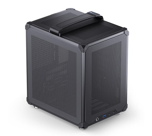 Корпус без блока питания/ Case JONSBO C6-ITX, Micro-Tower, no fan, 1xUSB-A 3.0 + 1xUSB-C 3.1, mDTX, mITX Black