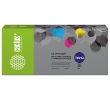 -/ Картридж струйный Cactus CS-EPT694200 T6942 голубой (675мл) для Epson SureColor SC-T3000/T3070/T3200