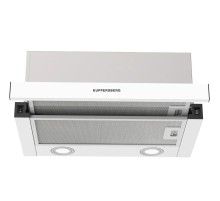 Встраиваемая вытяжка KUPPERSBERG/ Встраиваемая вытяжка KUPPERSBERG, телескопическая, 50 см, High-Tech, макс. Производительность 750 м3/ч, 2 скорости, механическое управление, светодиодное освещение, уровень шума 51 дБ, цвет белый