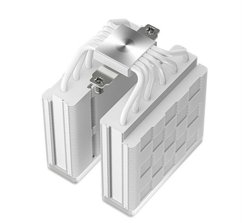 Кулер для процессора DEEPCOOL AG620 WH ARGB V2 LGA20XX/1700/1200/115X/AM5/AM4 (9шт/кор, TDP 260W, PWM, ARGB DUAL Fan 120mm, 6 тепл. трубок, белый) RET (R-AG620-WHAMMN-GJD)