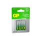 Батарейки AAA Алкалиновые батарейки GP Super Alkaline G-Tech 24A AAA - 4 шт. на блистере