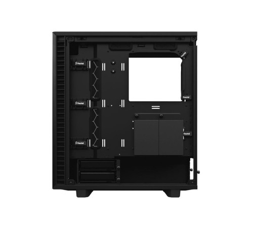 Корпус ПК без блока питания/ Case Fractal Design Define 7 Compact TG Light Tint, Midi-Tower, 1x120mm + 1x140mm, 2xUSB-A 2.0 + 2xUSB-A 3.2 + 1xUSB 3.2 Type-C ATX, mATX, mITX Black