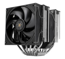 Кулер для процессора/ CPU Cooler Thermalright Royal Pretor 130 (4-pin PWM, 158mm, Ni/Cu, 6x6mm, 1x120+1x130mm, 80.45CFM/81.88CFM, 29.4dBA/28.3dBA, 2150PM/1750RPM, S: 1200, 1700, 1851, 2011, 2066, 115X, AM4, AM5, silver, black)