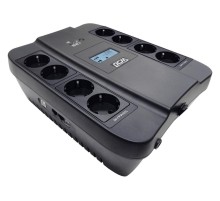 ИБП Powercom SPD-550U LCD USB, ID(1456259), 550VA/330W, Линейно-интерактивный, аппроксимированная синусоида, USB, 4xEURO(bat) 4xEURO(protect), LCD, RJ45/11, USB ЗУ