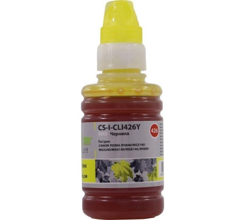 -/ Чернила Cactus CS-I-CLI426Y желтый 100мл для Canon Pixma MG5140/5240/6140/8140/MX884
