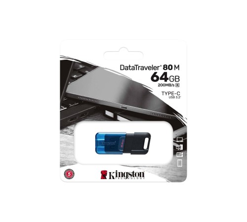 Флэш USB Kingston 64GB DataTraveler 80 M 200MB/s USB-C 3.2 Gen 1/ Kingston 64GB DataTraveler 80 M 200MB/s USB-C 3.2 Gen 1 Флэш USB Kingston 64GB DataTraveler 80 M 200MB/s USB-C 3.2 Gen 1/ Kingston 64GB DataTraveler 80 M 200MB/s USB-C 3.2 Gen 1