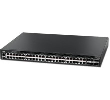 Коммутатор/ 48x1G RJ45 + 4x10G SFP+, ONIE Switch, dual AC hot-swappable PSU, power-to-ports airflow, fan-less design