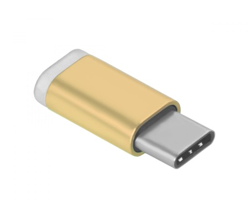 Greenconnect Переходник USB Type C на micro USB 2.0, M/F, Greenconnect, золотистый, GCR-UC3U2MF-G Greenconnect Переходник USB Type C на micro USB 2.0, M/F, Greenconnect, золотистый, GCR-UC3U2MF-G