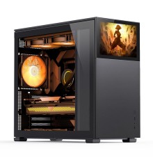 Корпус без блока питания/ Case JONSBO D41 STD SCREEN, Midi-Tower, TG, no fans, 1xUSB-A 3.2 + 1xUSB-C 3.2, ATX, mATX, mITX Black