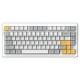 Клавиатура механическая проводная Dareu A81 White-Yellow (белый/серый/желтый), 81 клавиша, switch Dream (linear)