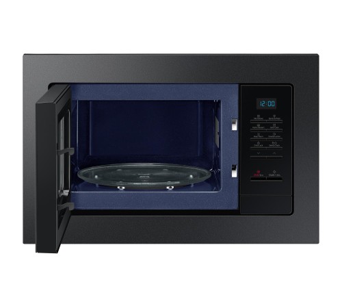 встраиваемая микроволновая печь Samsung Built-in microwave oven; Product dimensions (WxHxD) 489 x 275 x 346 mm; 23 liters.; Bioceramics; LED display (blue); Output power (microwaves) 800 watts;