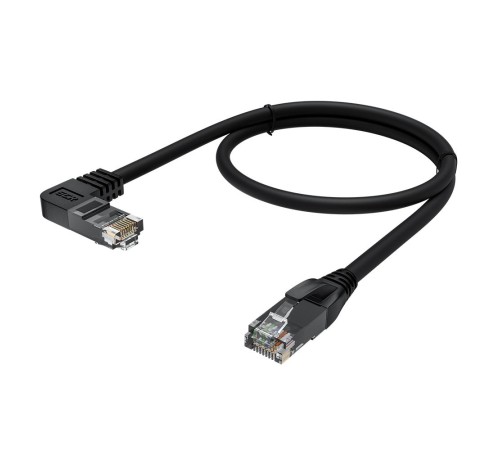 GCR Патч-корд прямой 2.0m UTP кат.5e, черный, правый угол, литой, ethernet high speed, RJ45, T568B, GCR-53145 GCR Патч-корд прямой 2.0m UTP кат.5e, черный, правый угол, литой, ethernet high speed, RJ45, T568B, GCR-53145