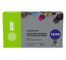 -/ Картридж струйный Cactus CS-EPT41F4 желтый (350мл) для Epson SureColor SC-T5400M/SC-T3405/SC-T5405
