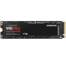 Твердотельный накопитель SSD M.2 (PCI-E NVMe 2.0 Gen 4.0 x4) 1Tb Samsung 990 PRO (R7450/W6900MB/s) 1year