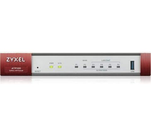 Межсетевой экран/ Zyxel ATP100 Firewall, 1xWAN GE, 1xOPT GE (LAN/WAN), 3xLAN/DMZ GE, 1xUSB3.0, AP Controller (8/24), NebulaFlex Pro, 1 Year Gold Subscription (AS, AV, CF, IDP / DPI, sandbox, SecuReporter, secure Wi-Fi, 24 access points) !AS+CF temporarily Межсетевой экран/ Zyxel ATP100 Firewall, 1xWAN GE, 1xOPT GE (LAN/WAN), 3xLAN/DMZ GE, 1xUSB3.0, AP Controller (8/24), NebulaFlex Pro, 1 Year Gold Subscription (AS, AV, CF, IDP / DPI, sandbox, SecuReporter, secure Wi-Fi, 24 access points) !AS+CF temporarily