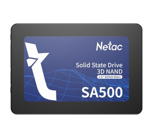 SSD накопитель Netac SSD SA500 120GB 2.5 SATAIII 3D NAND, R/W up to 500/400MB/s, TBW 60TB, 3y wty SSD накопитель Netac SSD SA500 120GB 2.5 SATAIII 3D NAND, R/W up to 500/400MB/s, TBW 60TB, 3y wty