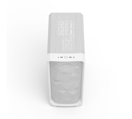 Корпус ПК без блока питания/ Case Fractal Design Meshify 3 TG Clear Tint, Midi-Tower, 3x140mm, 2xUSB-A 3.2 + 1xUSB 3.2 Type-C E-ATX, ATX, mATX, mITX, White