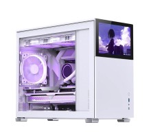 Корпус без блока питания/ Case JONSBO D31 STD SCREEN, Mini-Tower, TG, no fans, 1xUSB-A 3.2 + 1xUSB-C 3.2, mATX, mDTX, mITX White