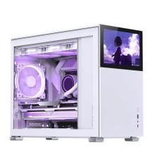 Корпус без блока питания/ Case JONSBO D31 STD SCREEN, Mini-Tower, TG, no fans, 1xUSB-A 3.2 + 1xUSB-C 3.2, mATX, mDTX, mITX White