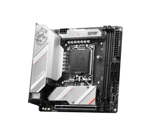 Материнская плата/ MB MSI INTEL B760 s1700, 2xDDR5(128GB), HDMI 2.1/DP, 1xPCIe 5.0x16, 1xLAN (2.5GbE), Wi-Fi, BT, 4xSATA 6Gb/s, 2xM.2, 1xUSB-C, 5xUSB 3.2, 2xUSB 2.0, mini ITX Материнская плата/ MB MSI INTEL B760 s1700, 2xDDR5(128GB), HDMI 2.1/DP, 1xPCIe 5.0x16, 1xLAN (2.5GbE), Wi-Fi, BT, 4xSATA 6Gb/s, 2xM.2, 1xUSB-C, 5xUSB 3.2, 2xUSB 2.0, mini ITX