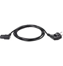 Кабель/ Кабель комп - розетка 220V EU (угол-угол)<VDE> 3GX0,75mm2, 1,8m, медь, Telecom <TE021DA-CU0.75-1.8M>