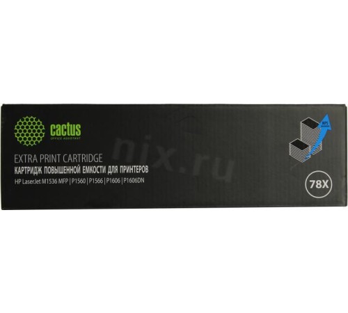 -/ Картридж лазерный Cactus CS-CE278X-MPS CF278X черный (3000стр.) для HP LJ P1566/P1606w