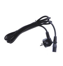Шнур Power Cube кабель питания, разъем: Schuko(евровилка) - IEC 320 C13, длина 1.8 м., сечение 3x1.00, 16А, медь+ ПВХ, с заземлением, Россия, цвет черный