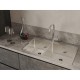 Кухонная мойка RIVELATO Rivelato Rinox 8050 B2 Мойка нерж.сталь 2 чаши 800*500*200 мм, монтаж: врезной, материал: нержавеющая сталь, цвет: нержавеющая сталь