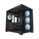 Корпус без блока питания/ Case PCCooler C3T700 ARGB BK, Midi-Tower, TG, 4x120mm ARGB, 1xUSB-A 3.0 + 1xUSB-A 2.0 + 1xUSB-C, ATX, mATX, mITX Black