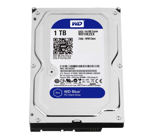Жесткий диск Western Digital Blue WD10EZEX 1TB 3.5" 7200 RPM 64МB SATA-III Жесткий диск Western Digital Blue WD10EZEX 1TB 3.5" 7200 RPM 64МB SATA-III