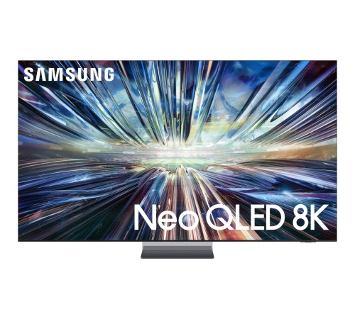 Телевизор ЖК 85'' Samsung/ 85", NeoQLED, 8K, Tizen Smart TV, 120Hz (Up to 144Hz), HDR10+, Wi-Fi, Voice, DVB-T2/C/S2, Bluetooth, CI+(1.4), FreeSync Premium PRO, 6.2.4Ch 90W, OTS Lite, 4HDMI, 3USB, One Connect (Y24 8K), Graphite Black 2024
