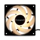 Кулер/ Case Cooler HSPD M1 Black (120x120x25mm, 4-pin PWM, ARGB, 57.56CFM, 26.86dBA, 1600RPM, Black)