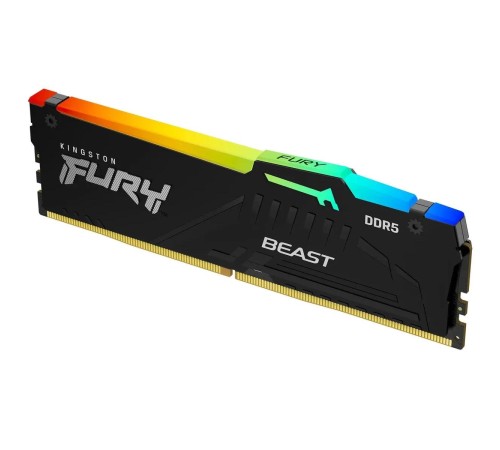 Память оперативная/ Kingston 16GB 5600MT/s DDR5 CL36 DIMM FURY Beast RGB EXPO Память оперативная/ Kingston 16GB 5600MT/s DDR5 CL36 DIMM FURY Beast RGB EXPO