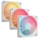 Кулер для корпуса/ Case Cooler Corsair iCUE LINK LX120-R RGB Reverse (120x120x25mm, 4-pin PWM, RGB, 66.7CFM, 37.7dBA, 2400RPM, White, 3pcs)