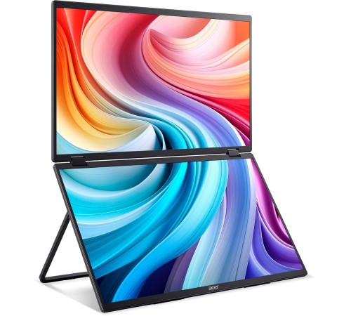 Монитор/ ACER PD193QEbmiuux 18,5'', Double Portable monitor, UltraThin Black, 16:9, IPS, 1920x1080, 4ms, 250cd, 100Hz, 1xHDMI + 2xType-C(15W) + SPK + Audio Out, Speakers 2Wx2, sync: FreeSync, Vesa:100x100 Монитор/ ACER PD193QEbmiuux 18,5'', Double Portable monitor, UltraThin Black, 16:9, IPS, 1920x1080, 4ms, 250cd, 100Hz, 1xHDMI + 2xType-C(15W) + SPK + Audio Out, Speakers 2Wx2, sync: FreeSync, Vesa:100x100