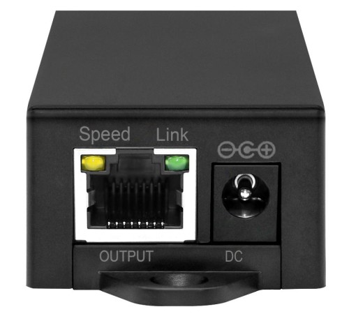 Преобразователь PoE af/at (48V) в Passive PoE (24V)/ Преобразователь PoE af/at (48V) в Passive PoE (24V). Вход: коннектор RJ45 IEEE 802.3af/at/Passive PoE (37V-57V) или разъем DC 48В(2.1x5.5); Выход: Разъем RJ45 (Passive PoE 24VDC; 4,5(+); 7,8(-). Преобра