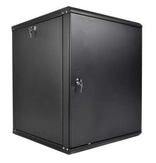 шкаф ЦМО Шкаф телекоммуникационный настенный разборный ЭКОНОМ 18U (600  520) дверь металл, цвет черный