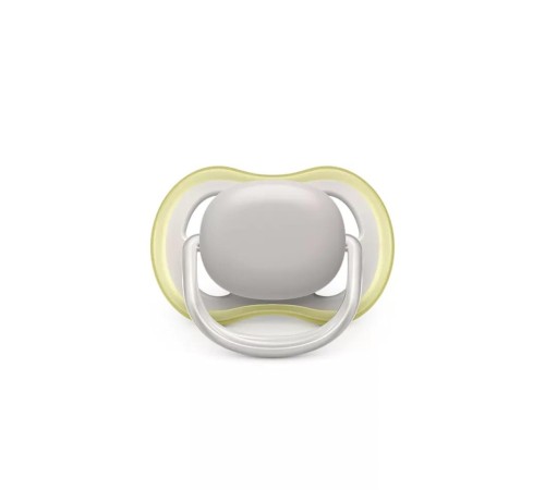 Пустышка Philips/ Пустышка ultra air, Серая/Персиковая без рисунков, 0-6 мес, 2 шт, для мальчиков и девочек