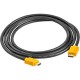 GCR Кабель 1.0m HDMI версия 1.4, черный, желтые коннекторы, OD7.3mm, 30/30 AWG, позолоченные контакты, Ethernet 10.2 Гбит/с, 3D, 4K GCR-HM440-1.0m, экран