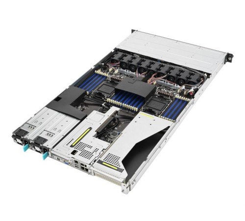 Сервер ASUS RS700-E11-RS4U, 1U, 2x LGA4677, 32xDIMM DDR5, 4x 3.5/2.5" hs SATA/SAS*/NVME, 2x M.2, Up to 3+1 PCIe slot (+-1 x OCP 3.0 ), 2x 10Gbe (X710) RJ45 port, 2x1200W, ASMB11-iKVM