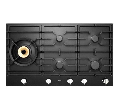 Встраиваемые газовые панели ASKO/ Арт. 476659 ; Газ,  4.8х90x59.6 см, гибридные конфоки А+, 1 конфорка Super Vario Wok, независимая, чугунные решетки, круглая решетка для приготовления на WOK-конфорке, автоподжиг, газконтроль, антрацит